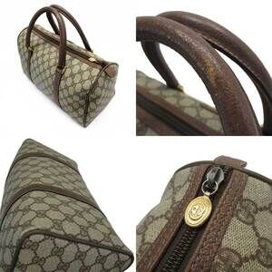 Gucci canvas bag Boston GG brown monogram beige